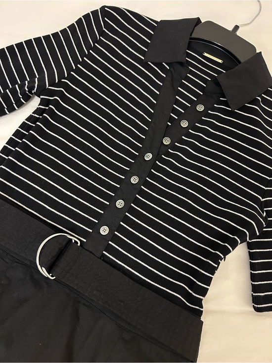Elie Tahari Dresses & Skirts - NWOT The Lucine Striped Pointelle-Knit Midi Dress by Elie Tahari, Size Small